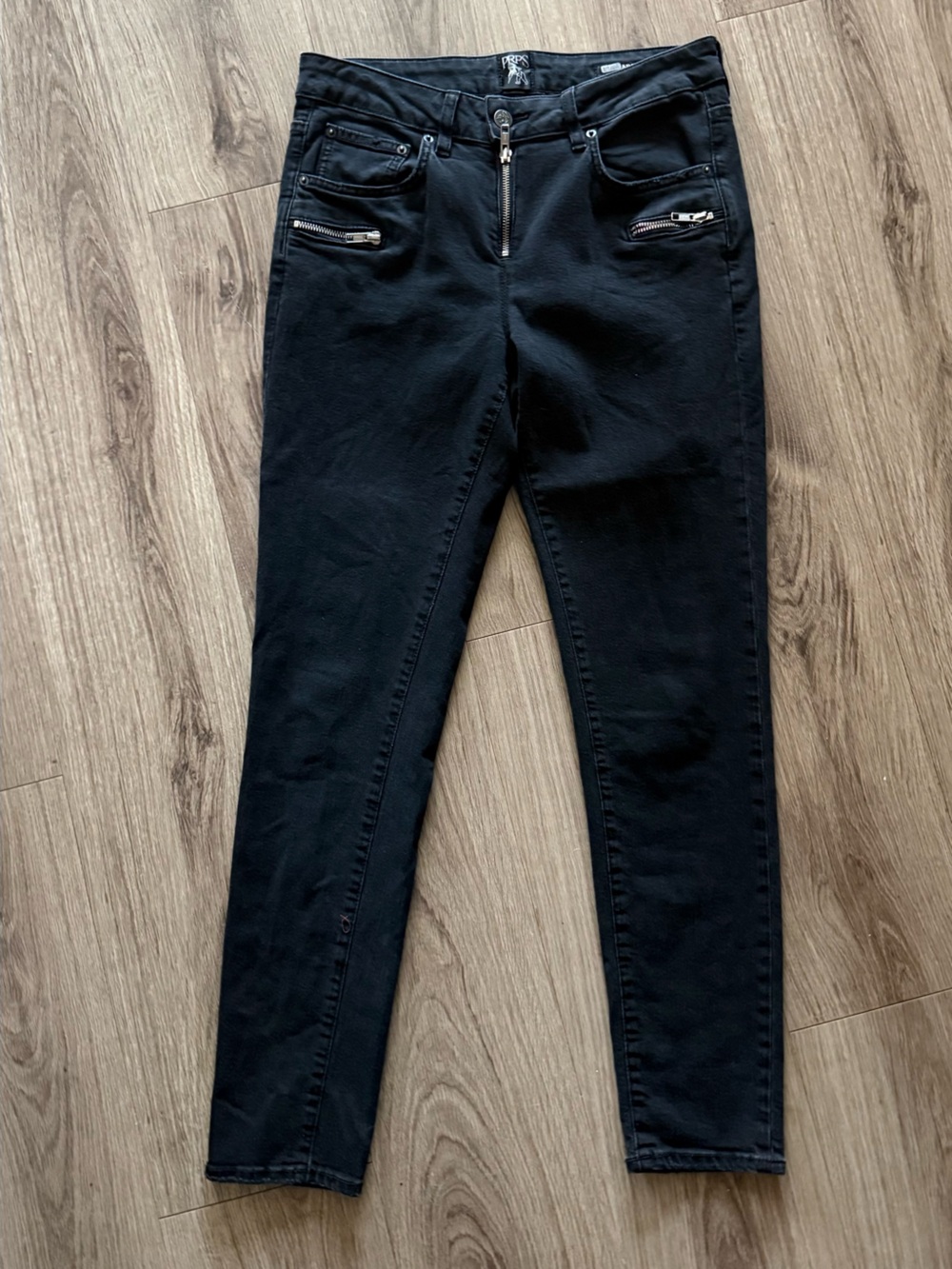 PRPS Black Zip-Accent Women's Skinny Jeans